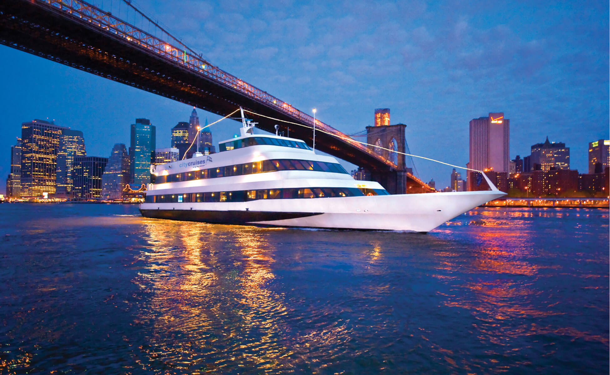 A-1 Tours Lunch Cruise on the Hudson NYC Nighttime